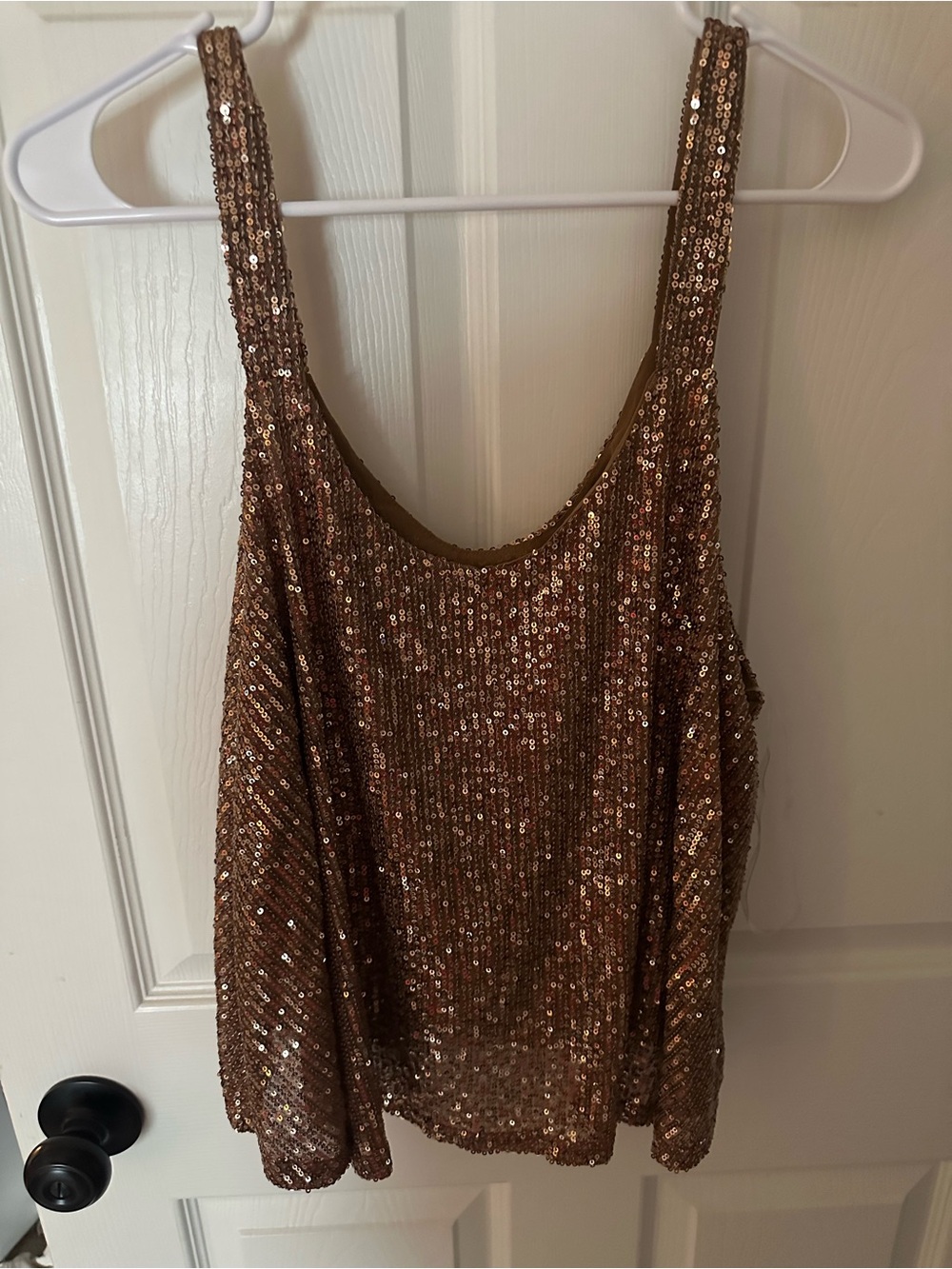 NWT Impressions sequin tank